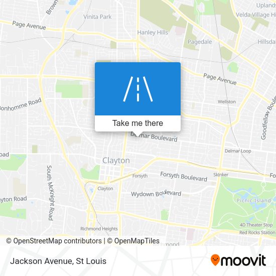 Mapa de Jackson Avenue