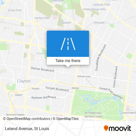 Mapa de Leland Avenue