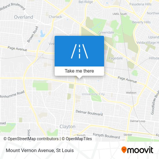 Mapa de Mount Vernon Avenue