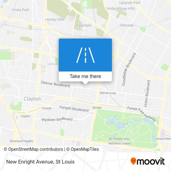 New Enright Avenue map