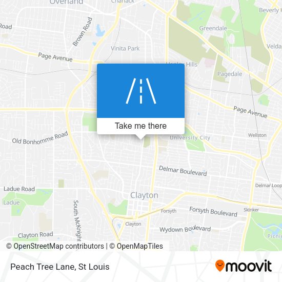 Mapa de Peach Tree Lane