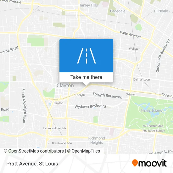 Pratt Avenue map
