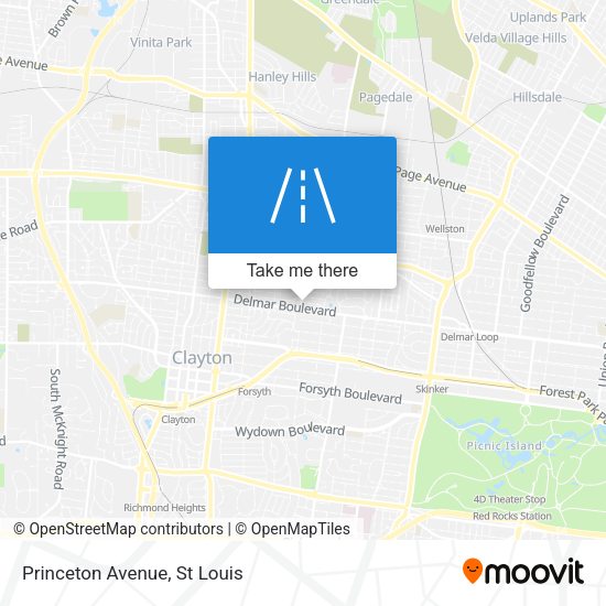 Mapa de Princeton Avenue