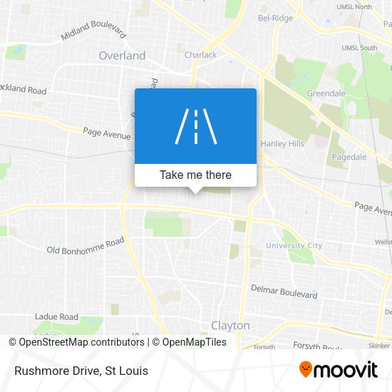 Mapa de Rushmore Drive