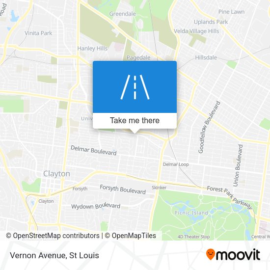 Mapa de Vernon Avenue
