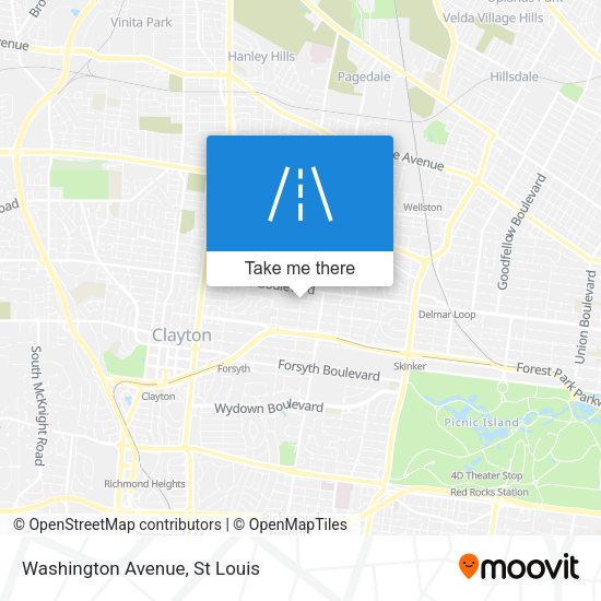 Washington Avenue map