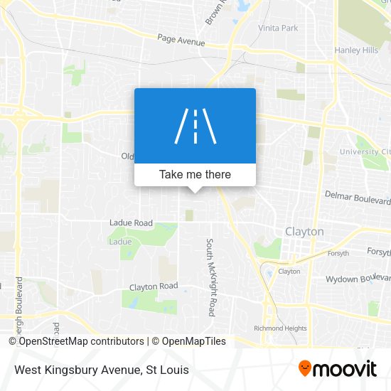 Mapa de West Kingsbury Avenue