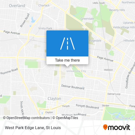 West Park Edge Lane map