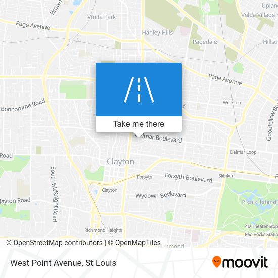 Mapa de West Point Avenue