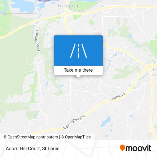 Mapa de Acorn Hill Court