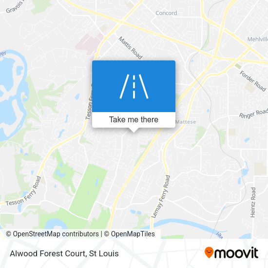 Alwood Forest Court map