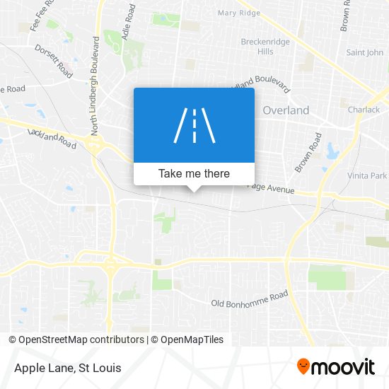 Apple Lane map