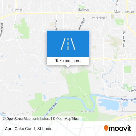 Mapa de April Oaks Court
