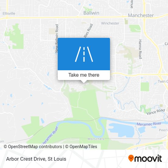 Arbor Crest Drive map