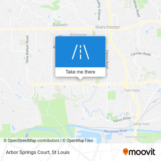 Mapa de Arbor Springs Court