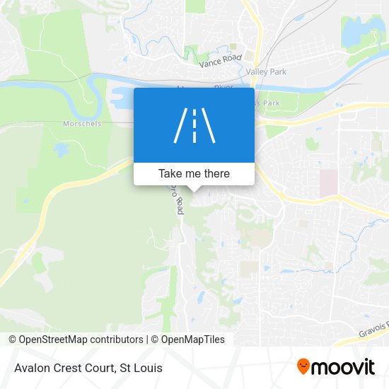 Mapa de Avalon Crest Court