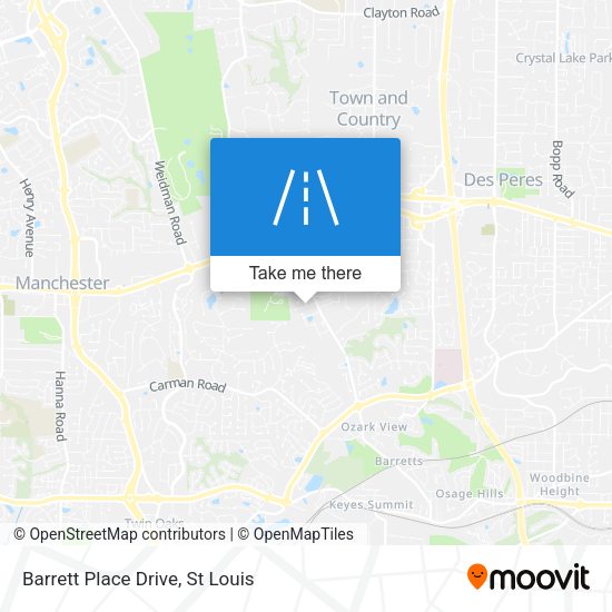 Mapa de Barrett Place Drive