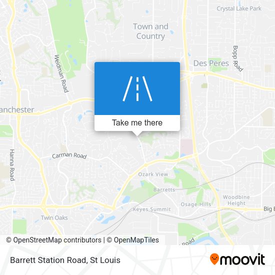 Barrett Station Road map