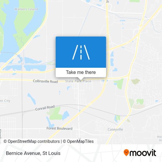 Mapa de Bernice Avenue