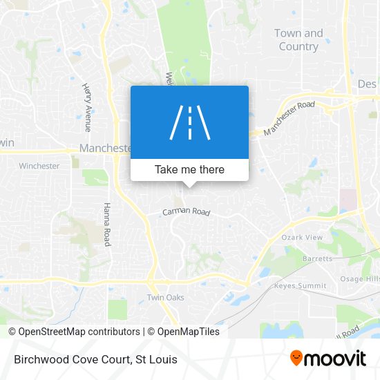 Birchwood Cove Court map