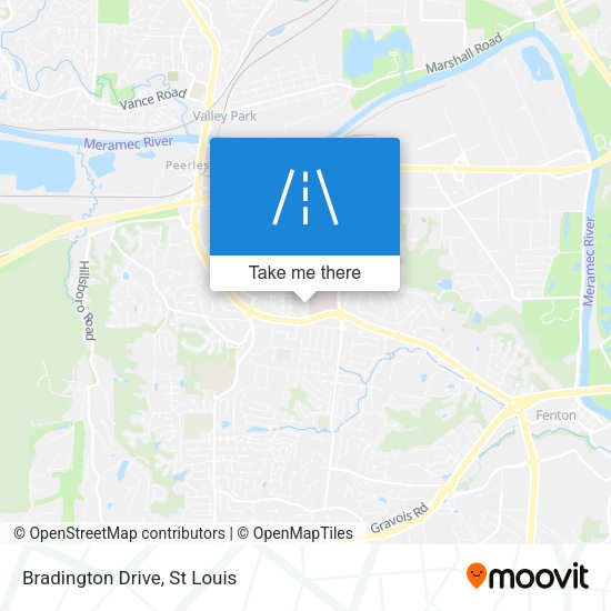 Mapa de Bradington Drive