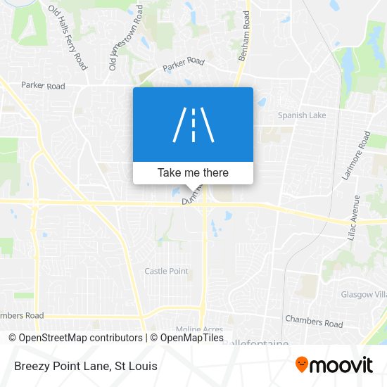 Breezy Point Lane map