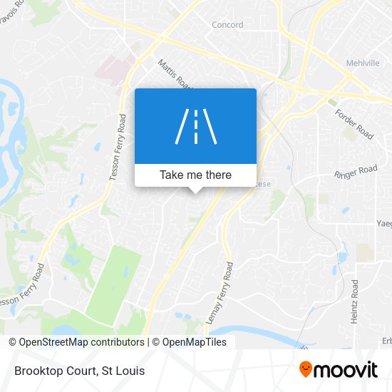 Mapa de Brooktop Court