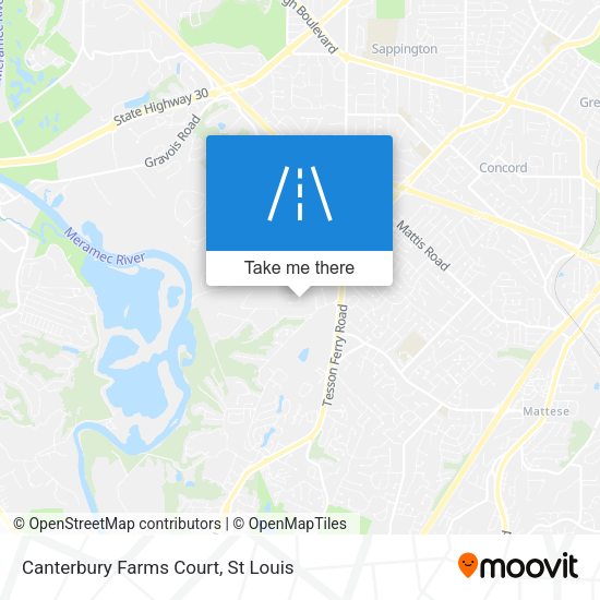 Mapa de Canterbury Farms Court