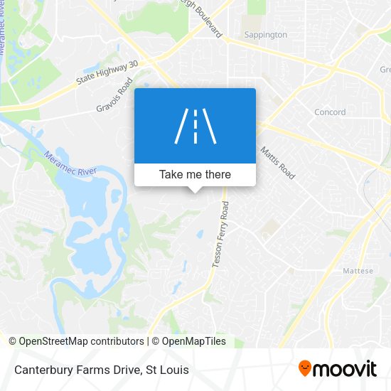 Canterbury Farms Drive map