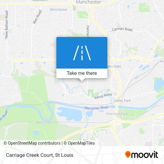 Carriage Creek Court map