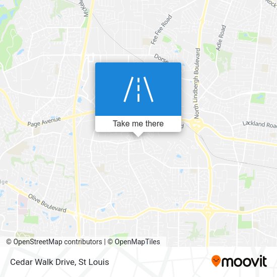 Mapa de Cedar Walk Drive