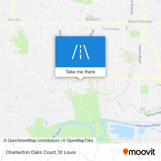 Charleston Oaks Court map