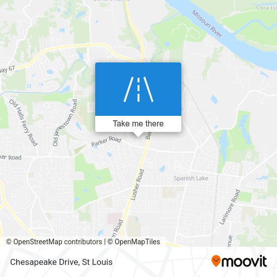 Chesapeake Drive map