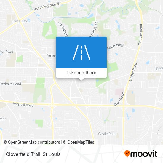 Cloverfield Trail map