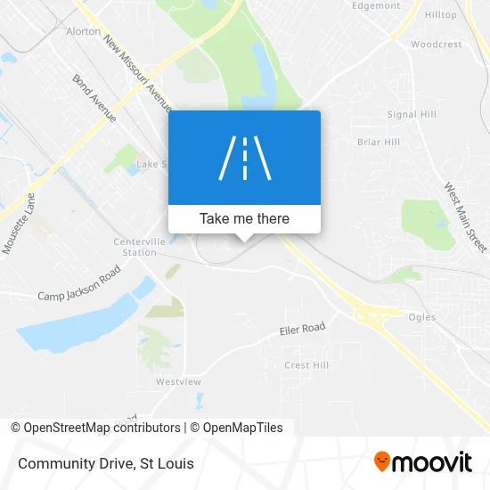 Community Drive map