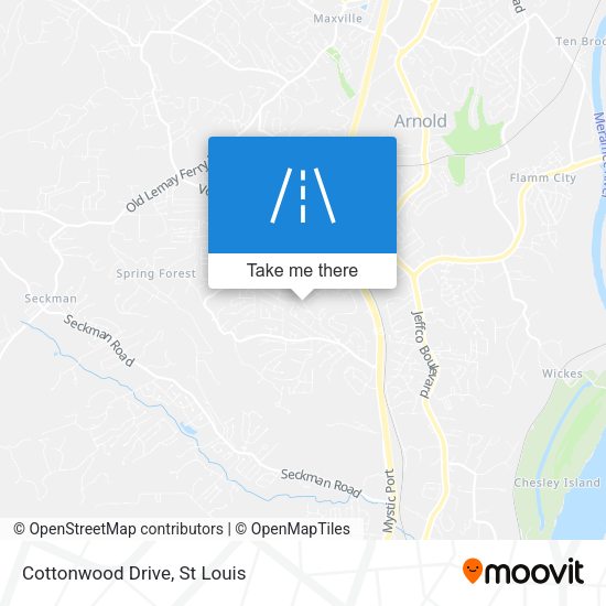 Mapa de Cottonwood Drive