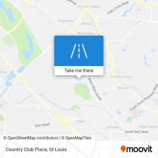 Country Club Place map