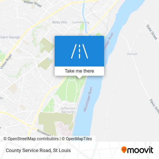 County Service Road map