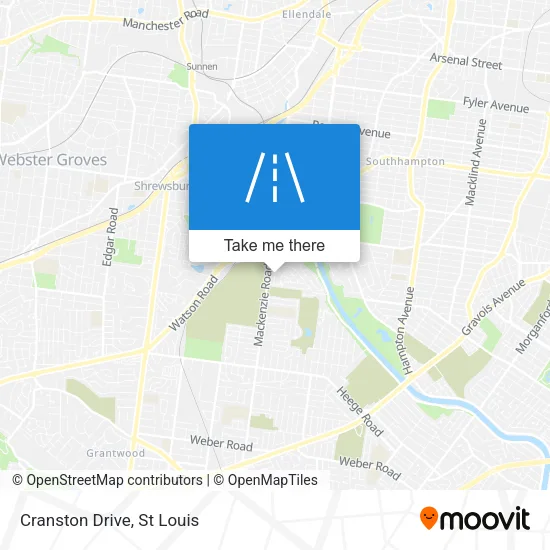 Cranston Drive map