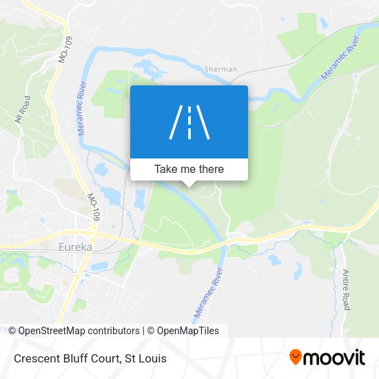 Crescent Bluff Court map