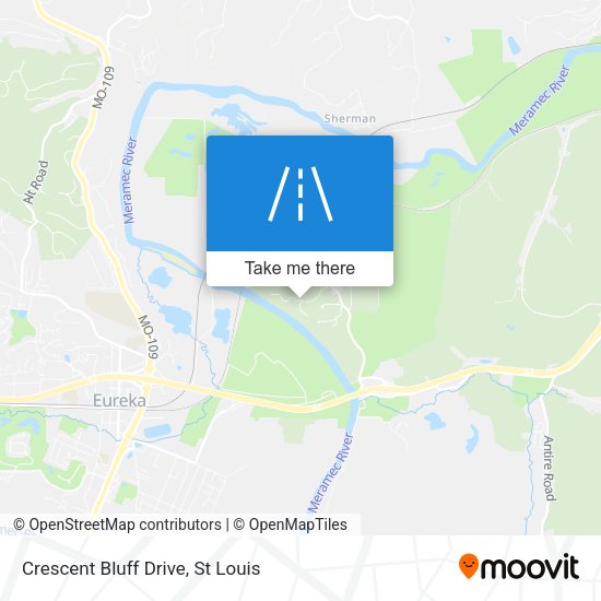 Crescent Bluff Drive map