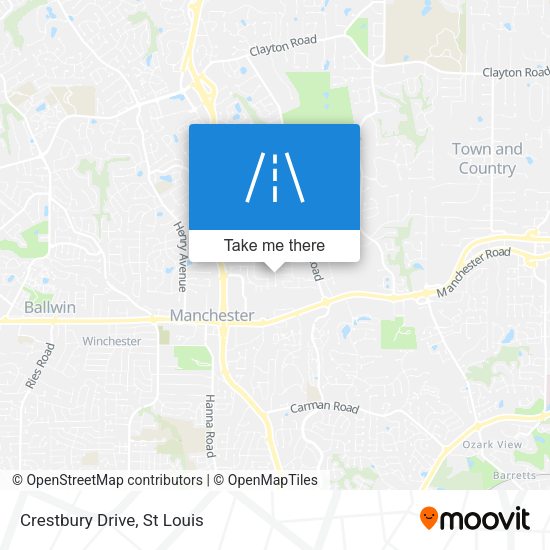 Mapa de Crestbury Drive