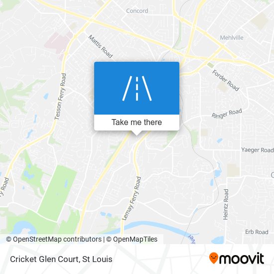 Mapa de Cricket Glen Court