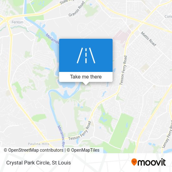 Crystal Park Circle map