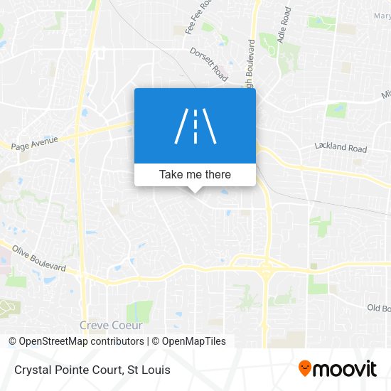 Crystal Pointe Court map