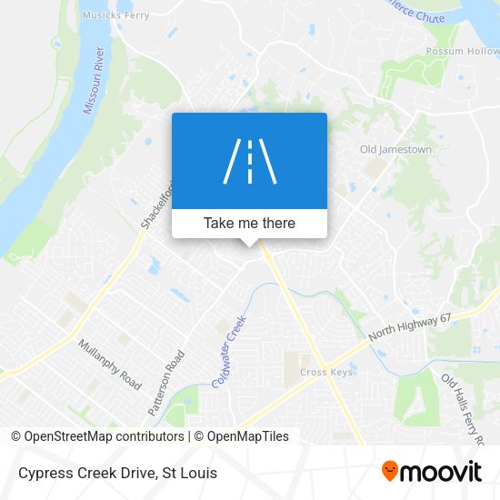 Mapa de Cypress Creek Drive