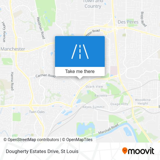 Mapa de Dougherty Estates Drive