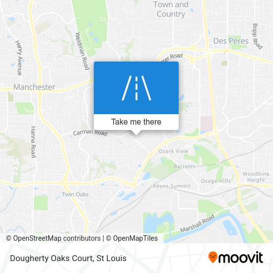 Mapa de Dougherty Oaks Court