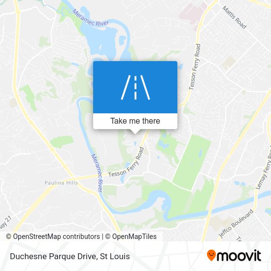 Duchesne Parque Drive map