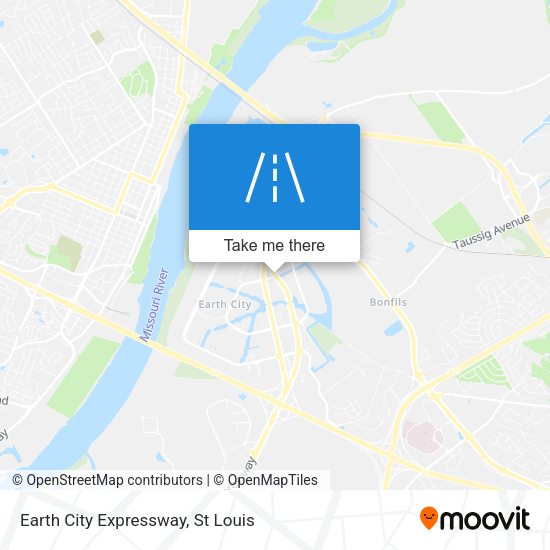 Earth City Expressway map